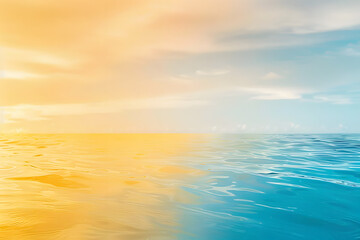 Naklejka premium beautiful summer ombre background in yellow and blue