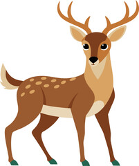 deer sricker vector 