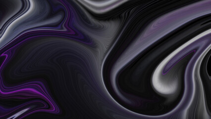 4K Abstract Incredible Inkscape Alcohol Ink Effect: Elegant Abstract Pattern Background in Midnight Blue and Posh Royal Purple.