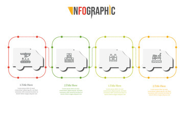 Infographic Timeline Delivery Truck 4