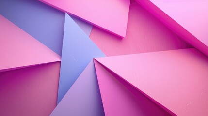 Fototapeta premium Abstract colorful geometric shape design paper background in pink and violet hues
