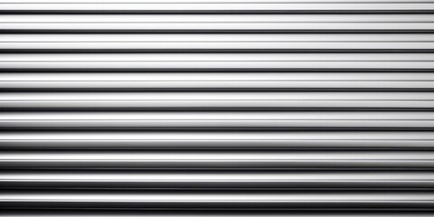 Obraz premium Seamless pattern of horizontal silver metal blinds or shutters with beveled edges