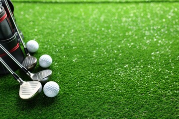 Golf Equipment on Green Turf