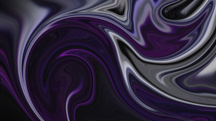 Fototapeta premium 4K Abstract Incredible Inkscape Alcohol Ink Effect: Elegant Abstract Pattern Background in Midnight Blue and Posh Royal Purple.