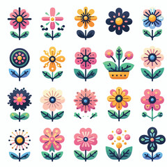 Fototapeta premium Awesome Vector Flowers Design Art 