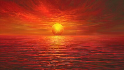 Obraz premium Sunset Over the Water