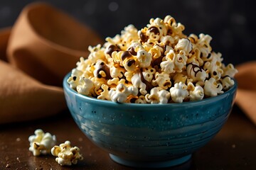 popcorn in a bowl