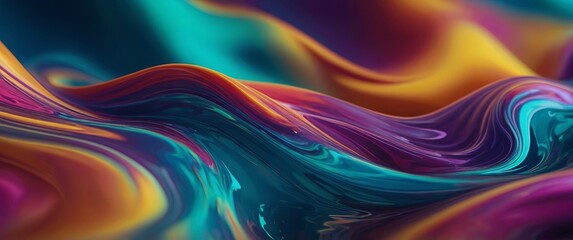 Blurred Color Wave Fluid gradient background Abstract liquid colorful shapes Futuristic design wallpaper for banner.