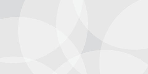 Fototapeta premium Abstract background with white and gray and geometric style with circle shape design. Banner web template abstract white square shape with futuristic shape design