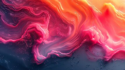Obraz premium vibrant morphing liquid in a psychedelic style