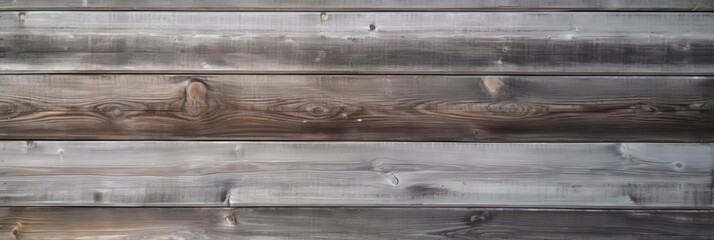 Obraz premium Weathered Wooden Fence Planks Painted In Gray And Brown Colors