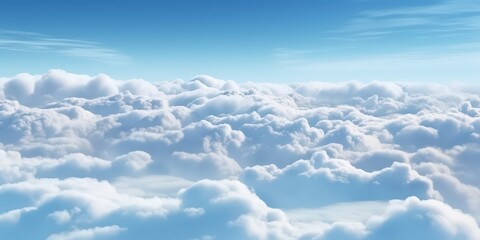 Naklejka premium Above the Cloudscape