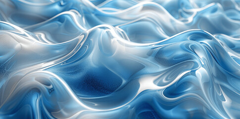 Obraz premium Iridescent Liquid Glass Heart Abstract Background