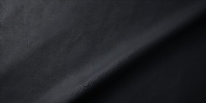 Black leather texture with a fold