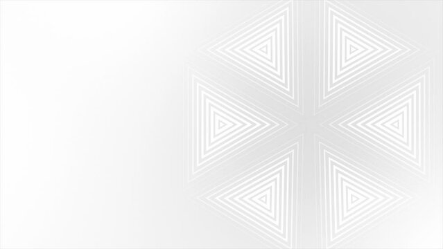 White and Black color repeating triangular shapes abstract pattern futuristic geometrical background