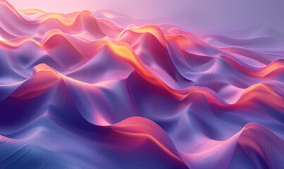 Obraz premium Minimalist 3D Abstract Blue and Purple Gradient Background with Geometric Shapes