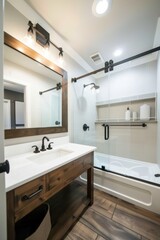 Modern minimalist Bathroom interior