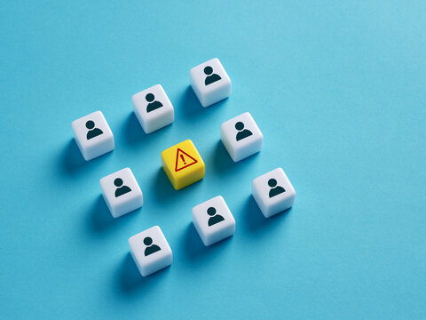 Team conflict, disharmony and unconformity. Business workplace teamwork problems.