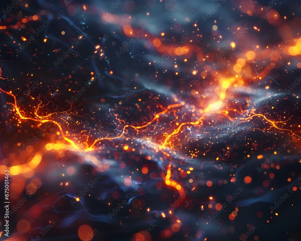 Poster electric currents flowing through dynamic neural networks
