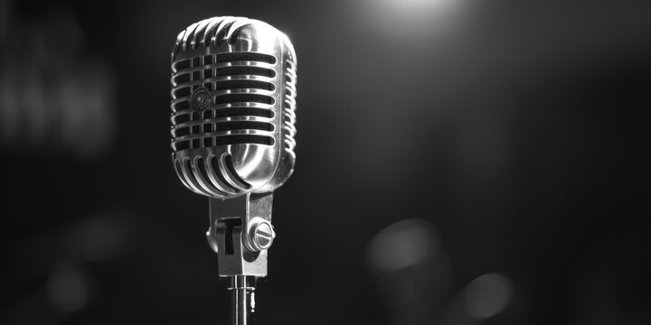 Podcast Enthusiast Recording with Professional Equipment on International Podcast Day, Featuring Live Streaming Setup, Interviews, and Electronic Devices, High-Resolution Wallpaper - Powered by Adobe