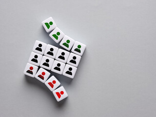 High employee turnover. Job rotation or replenishment of personnel.