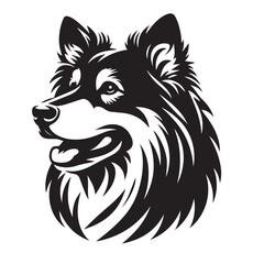 Dog silhouette -vector image of dog -  