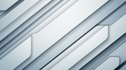 Obraz premium Sleek white and gray stripes meet geometric shapes in this modern vector illustration.
