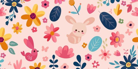 Charming baby posters and cards featuring adorable animals and flower patterns in delightful vector illustrations.