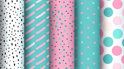 Browse a vast collection of Memphis seamless vector patterns for s and s fashion design inspiration.