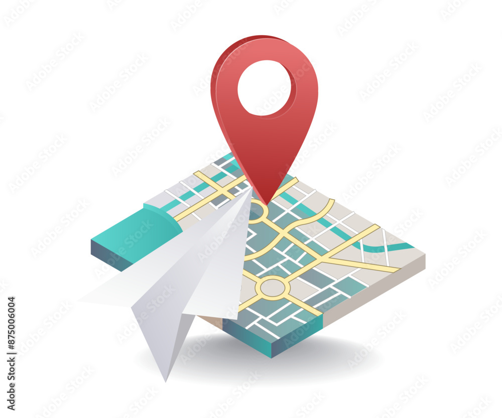 Poster Location navigation Information on Maps