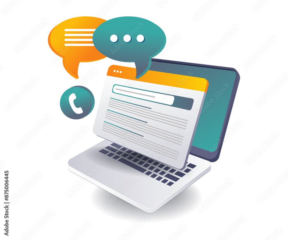 Poster interacting via social media platforms on desktop