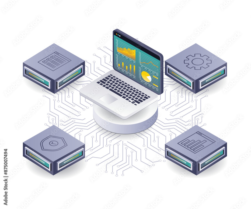 Aufkleber network data analysis for business server development