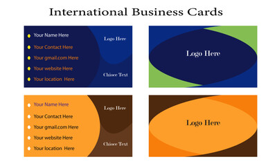 Fototapeta premium International Business cards