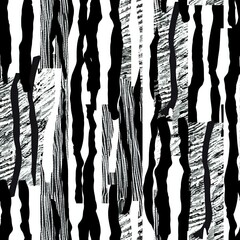 Youthful Uneven Black Stripes Pattern