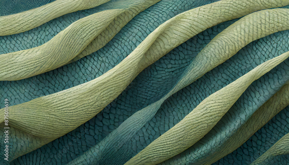 Poster fabric waves seamless texture background. generative ai.