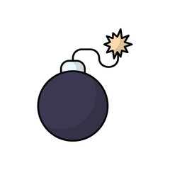 Bomb vector icon