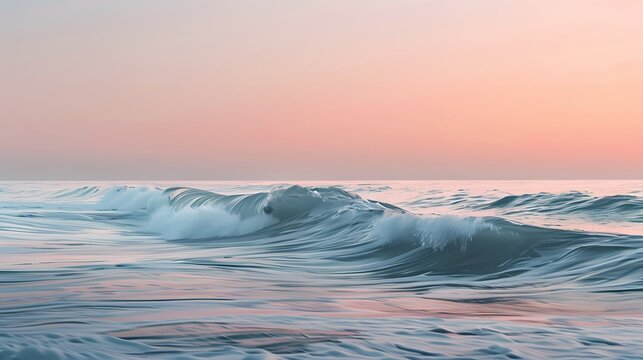 Subtle waves and lines with a calming color palette