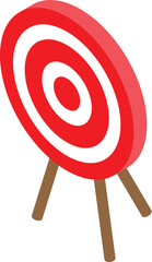 Archery target is standing on a tripod, waiting for an archer to test their skills