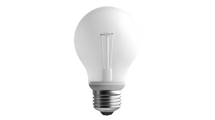 a smart light bulb, electronic device, photorealistic, white, isolated on white background, field of dept deep odject, all cover focus text, for spacecopy