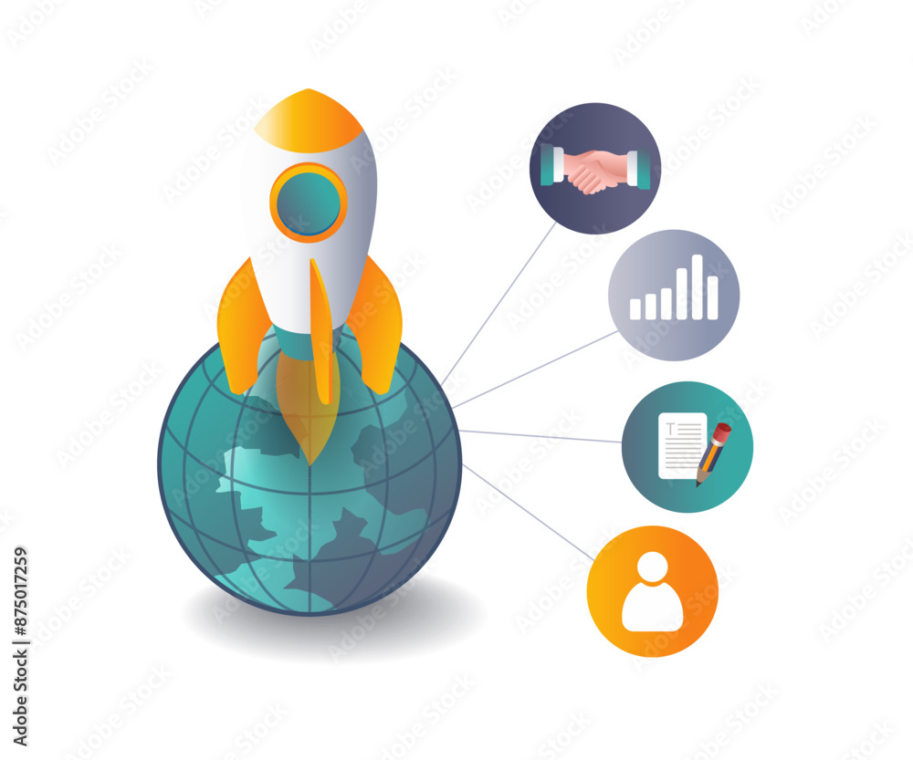 Poster developing a technology startup network