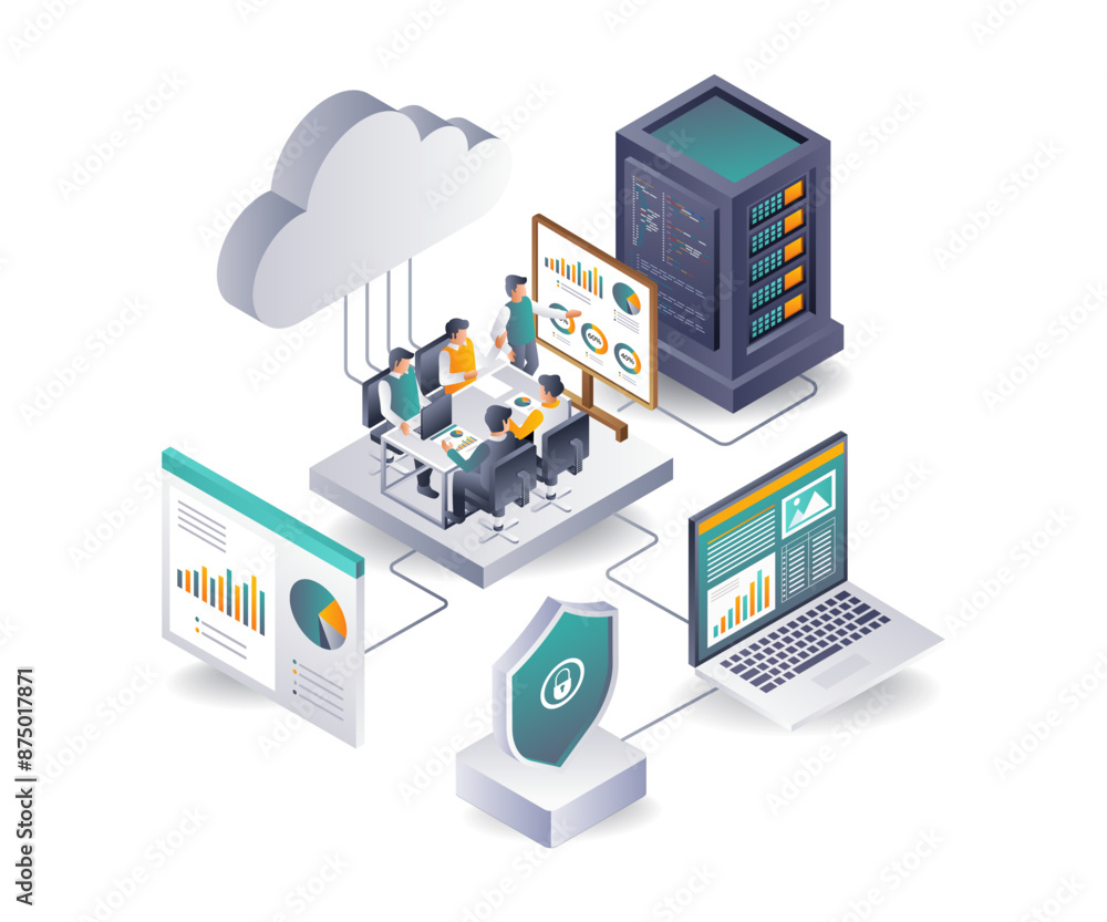 Aufkleber Data Analysis Team for Cloud Server Databases