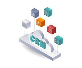 Obraz premium CRM Systems Developing Business Networks and Growth