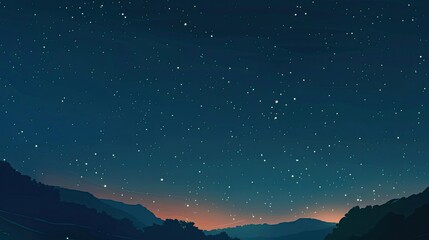 Fototapeta premium Stunning Night Sky With Stars