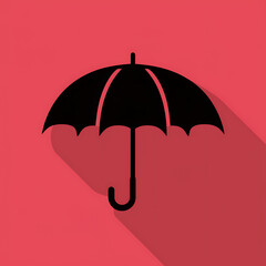 Minimalist Umbrella Illustration
