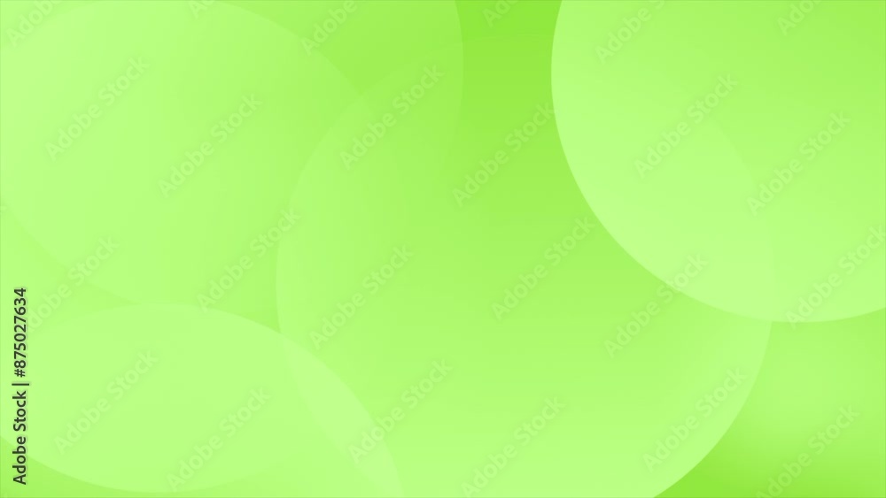Poster lime green color multiple circular shapes simple and elegant futuristic geometrical background