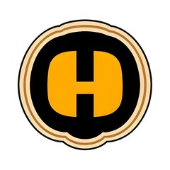 Fototapeta premium letter H vector logo, Alphabet, symbol, icon, business, illustration, vector, design, simple