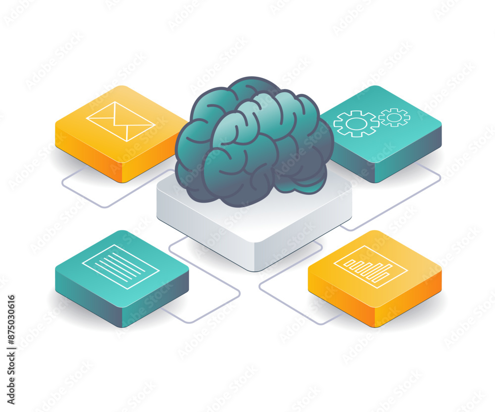 Aufkleber artificial intelligence networks for business growth