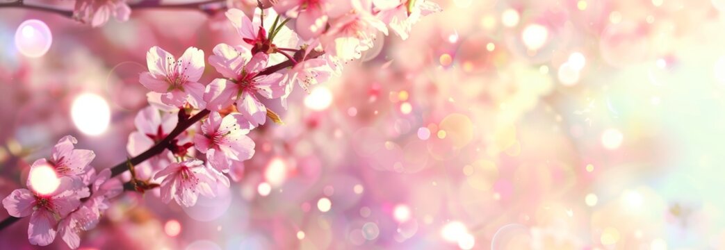 primer plano de flor de cerezo. sakura. bokeh