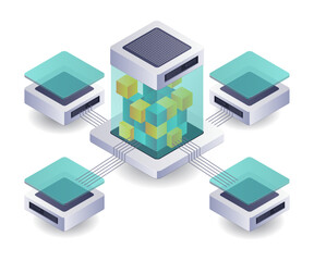 Blockchain server network technology