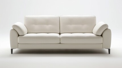 Fototapeta premium Minimalist Sofa ,minimal, isolate white background